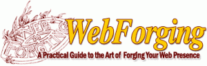 WebForging Logo used in the footer of WebForging.com