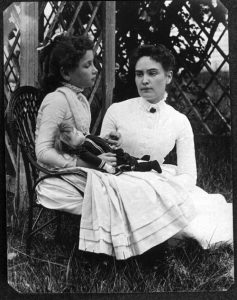 Image of Kelen Keller with Anne Sullivan, July 1888, to illustrate this blog on The Power of Service